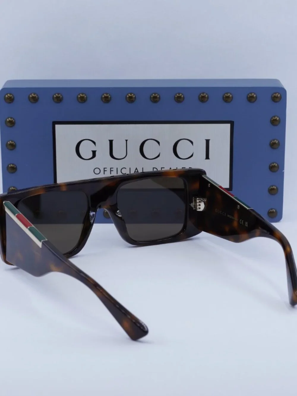 Gucci GG1888S 002 Rectangle Sunglasses - Havana/Brown